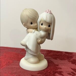 Precious moments Wedding Couple Figurine “Bless you two”